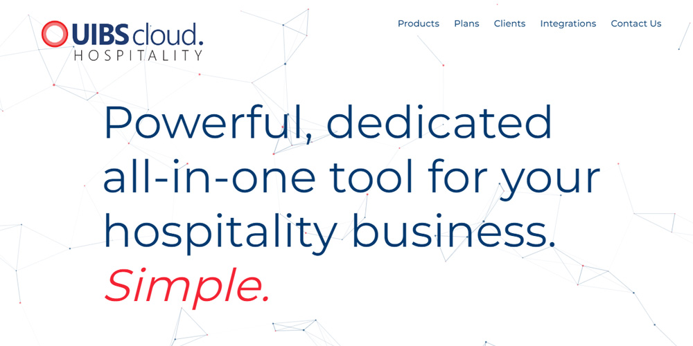 UIBS hospitality dedicated platform website