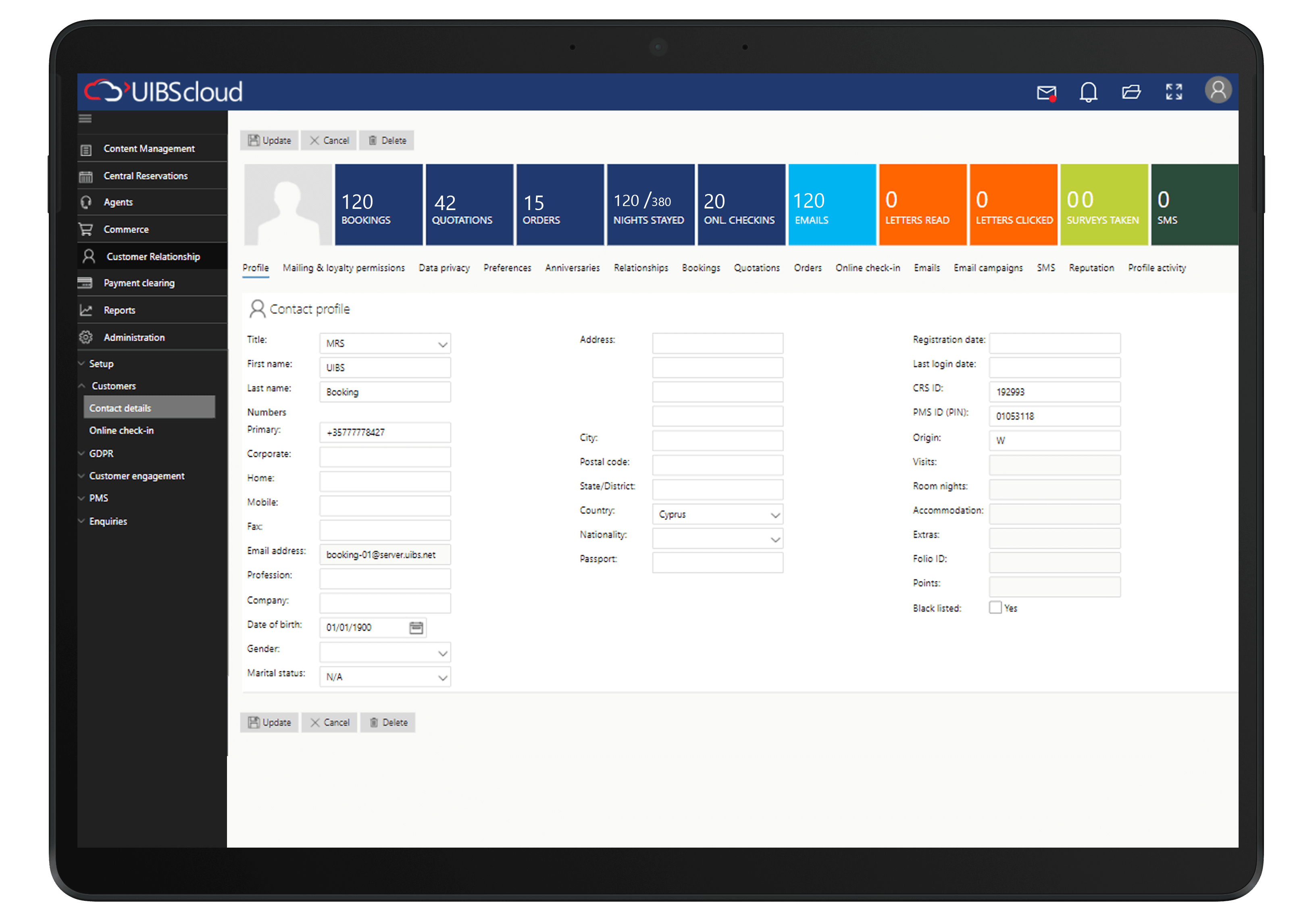 Feature 7: Pre-online check in